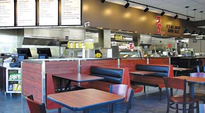 interior of a Penn Station restrauant