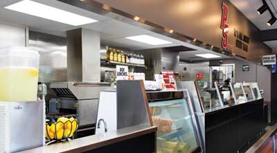 interior of a Penn Station restrauant